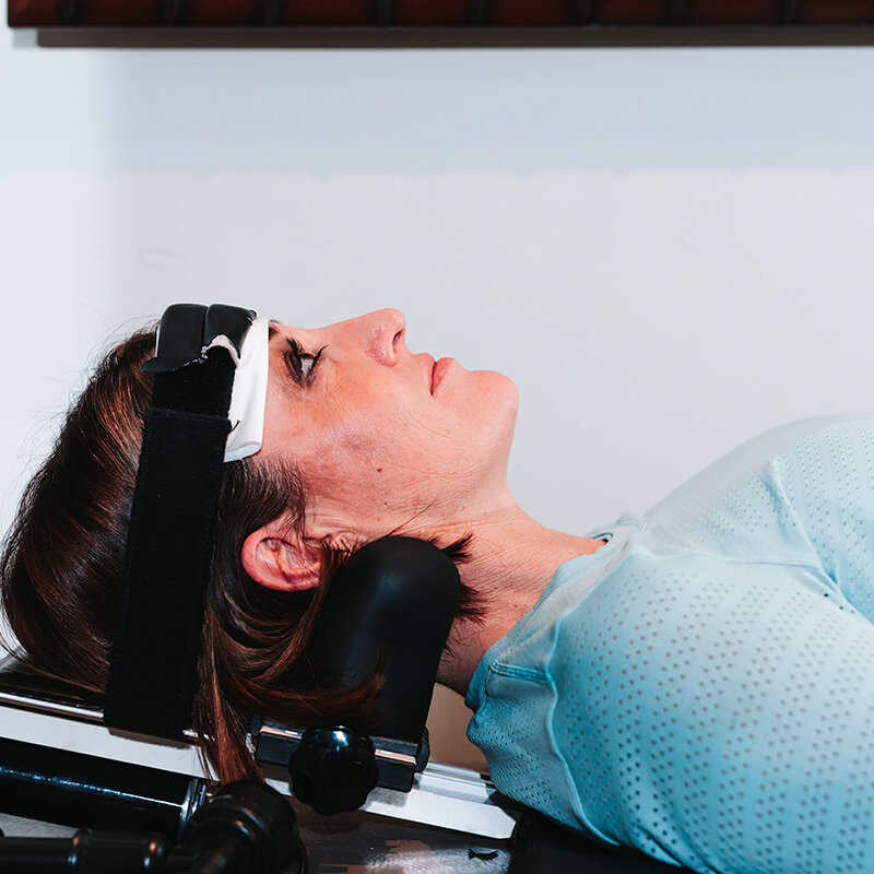 Cervical traction treatment for whiplash at Foudy Chiropractic